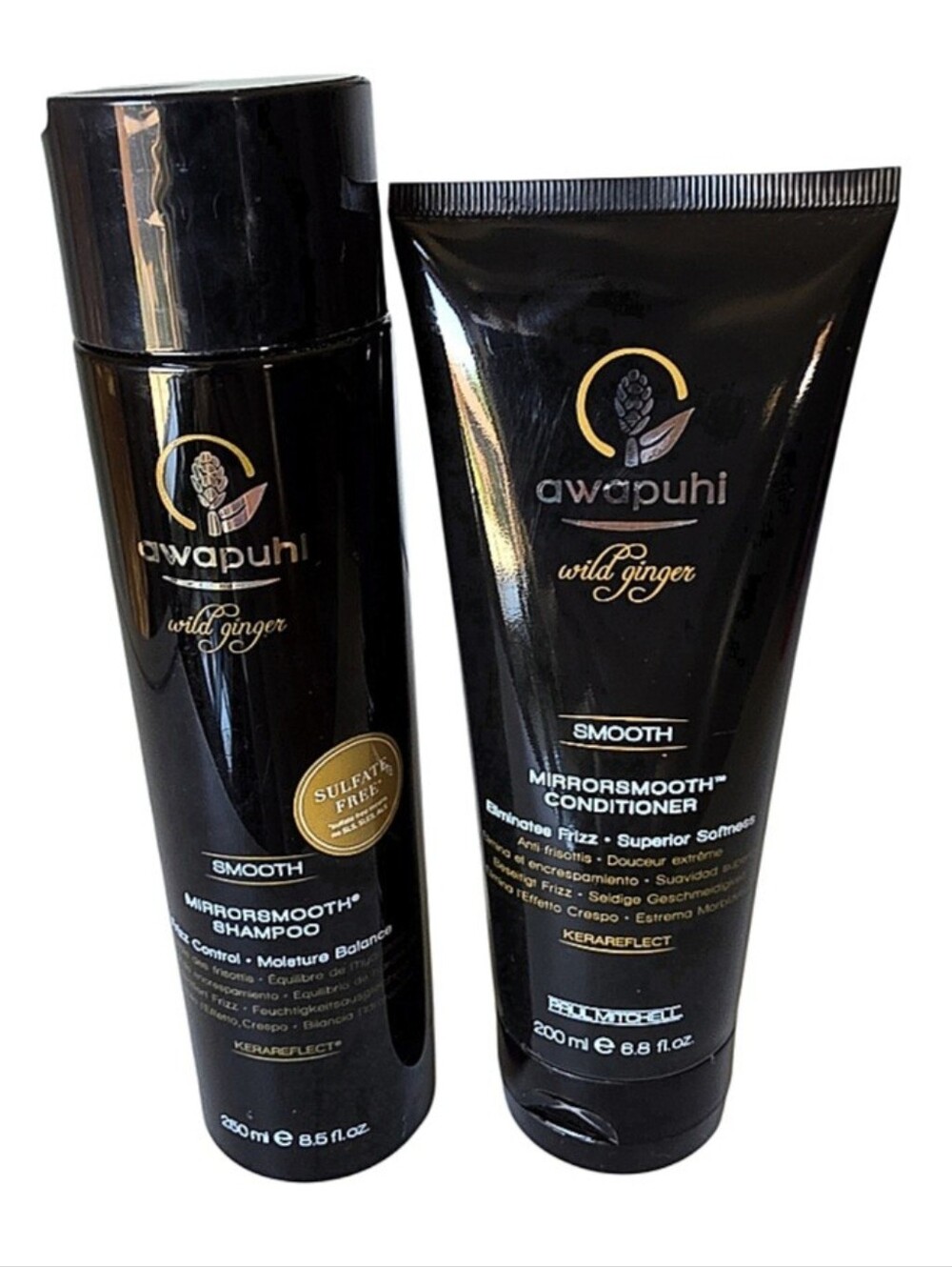 Paul Mitchell Awapuhi Wild Ginger MirrorSmooth Shampoo 8.5oz & Conditioner 6.8oz